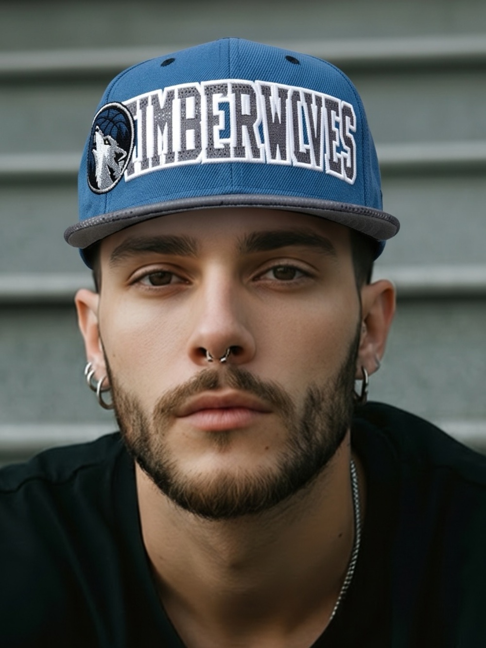 ADIDAS • Minnesota Timberwolves NBA Blue Gray Snapback Hat Youth
